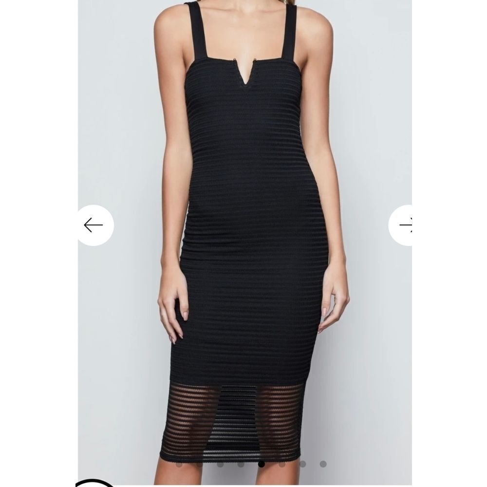 GOOD AMERICAN SHEER MESH MIDI DRESS SZ 5 XXL - Picture 7 of 10
